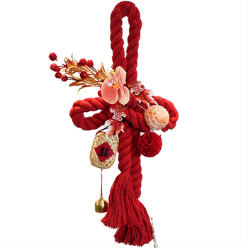 Amžino mazgo pakabintas dekoras vestuvėms – medvilninė virvė, dekoras durų rankenėlėms, vestuvinis kambario dekoras