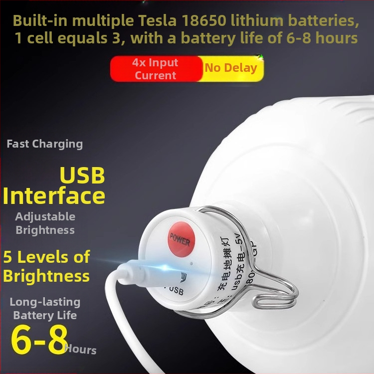 Презареждаща USB захранвана лампа за щанд – димер LED лампа, преносимо осветление за дома и къмпинг