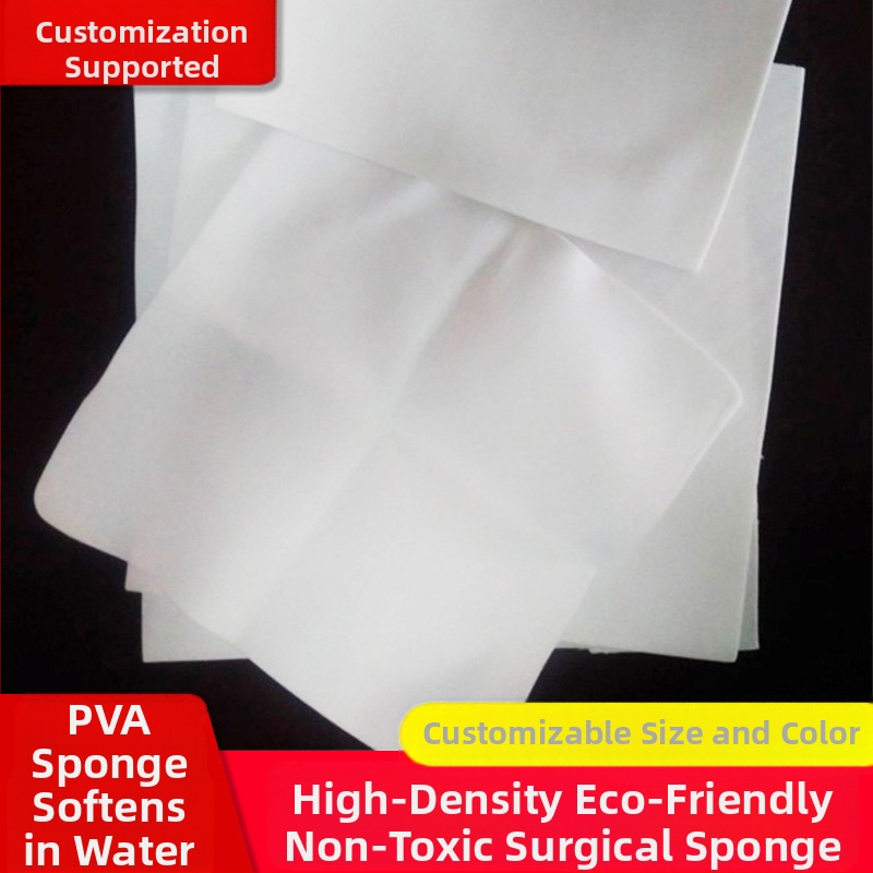 PVA kempinė valymui ir voniai, modelis PVA-001, tankis 85%, medžiaga PVA, momentinis vandens įsisavinimas ir atsparumas dilimui.