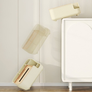 Κουτί χαρτοπετσέτας με πολλαπλά διαμερίσματα, 2L PP υλικό, επιτραπέζια αποθήκευση για χαρτοπετσέτες και καλλυντικά