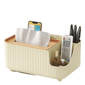 Κουτί χαρτοπετσέτας με πολλαπλά διαμερίσματα, 2L PP υλικό, επιτραπέζια αποθήκευση για χαρτοπετσέτες και καλλυντικά