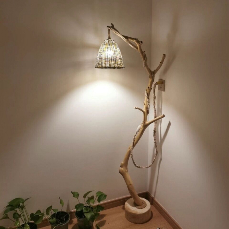 Клонки от естествени сухи дървета (Silver willow), неоцветени, за стена: форми на птичи кацалки, стенен закачалник и декоративни таванни клонки