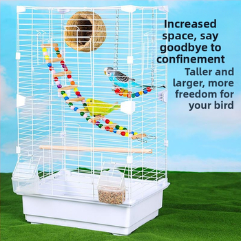Κλουβί παπαγάλων σε στυλ βίλας, μεταλλική κατασκευή, μάρκα Running Around, κατάλληλο για πουλιά