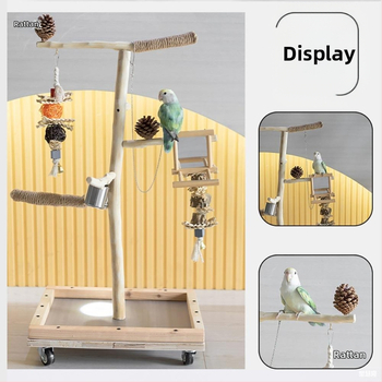 Στάντ Εκπαίδευσης Παπαγάλου Με Βάση στο Δάπεδο (Υλικό: Άλλο; Μάρκα: Άλλο; Κατάλληλο για: Άλλα πουλιά)