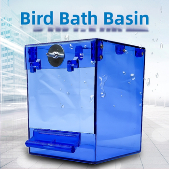 Μπάνιο για πουλιά για παπαγάλους και μικρά πουλιά, διαφανές εξωτερικό κουτί μπάνιου, Μάρκα: Άλλο, Εισαγωγή: Όχι