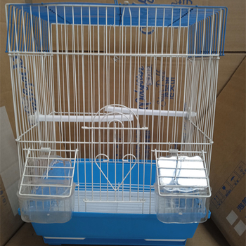 Κλουβί παπαγάλων με επίπεδη κορυφή από σιδερένιο σύρμα για εκτροφή