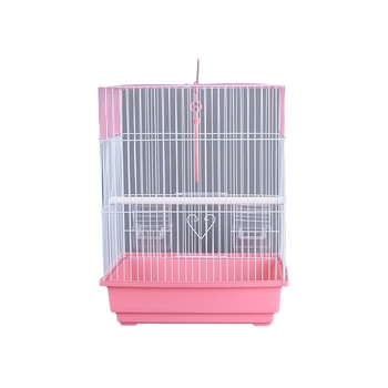 Κλουβί παπαγάλων με επίπεδη κορυφή από σιδερένιο σύρμα για εκτροφή