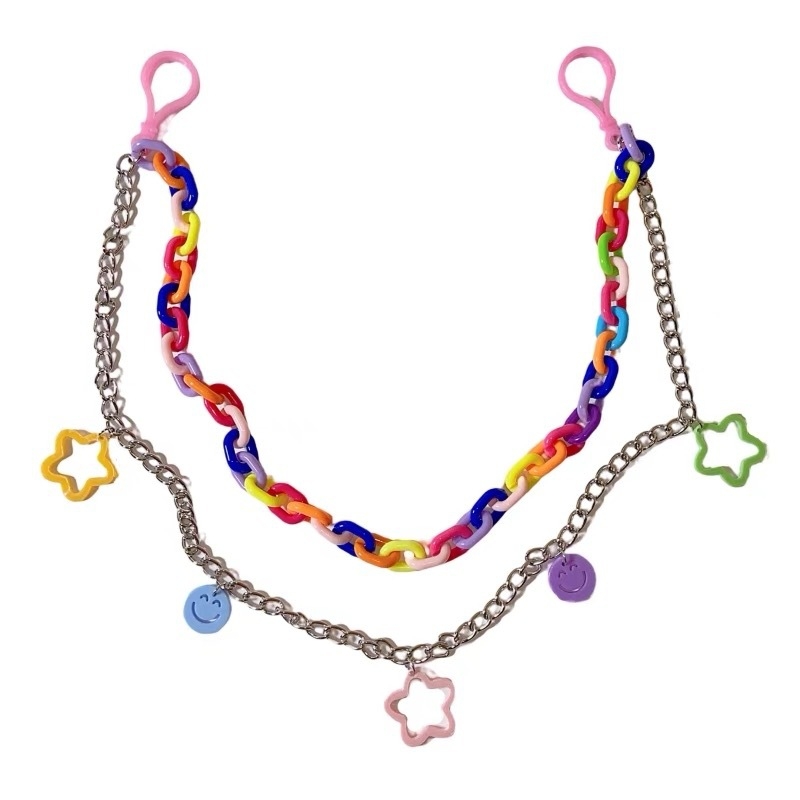 Juosmens grandinė sijonams ir kelnioms, akrilo gėlės formos, rankų darbas, moteriško saldaus stiliaus