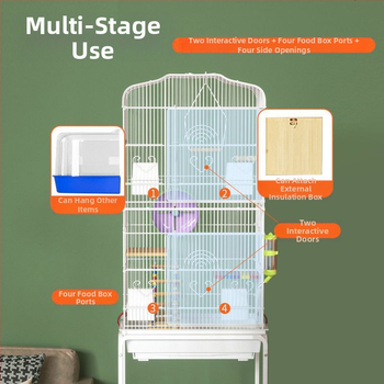 Μεταλλικό κλουβί για μικρά ζώα – αντιδιαφυγής, πολυτελής σχεδιασμός ντουλαπιού