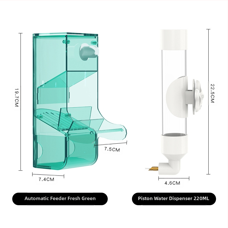 Putnu automātā ūdens padeve - Plastmasa, Weibi zīmols, 50 gab. iepakojumā, piemērots akvārijam