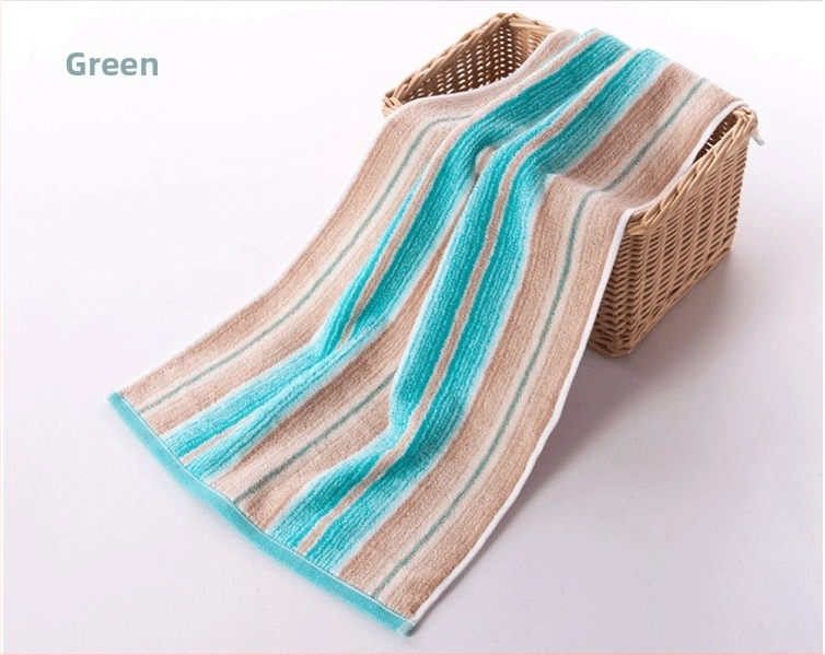 Medvilninis veido rankšluostis, satino audinys, 32s siūlai, svoris 95 g, sugėrimo laikas 5–10 s