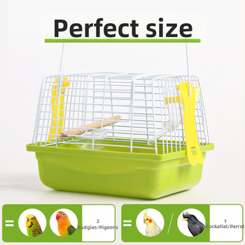 Φορητός κλωβός πτηνών με μεγάλο εσωτερικό χώρο, μεταλλικό πλαίσιο, μάρκα Weibi, προέλευση Σαγκάη, για πουλιά