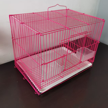 Αναδιπλούμενο κλουβί για πουλιά, κατασκευή από σιδερένιο σύρμα, κατάλληλο για αναπαραγωγή σε εσωτερικούς χώρους, χωρίς εισαγωγή