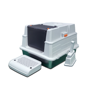 Κουτί άμμου γάτας - πλήρως κλειστό, αντιπιτσιλιστικό, αποσπώμενο, εύκολο στον καθαρισμό, ανοξείδωτο ατσάλι + ABS