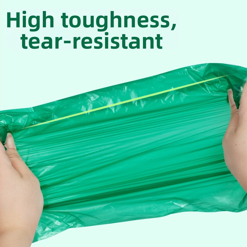 Биодеградируеми торбички за кучета и котки за събиране на изпражнения, с плосък отвор, удебелен филм, материал EPI+HDPE