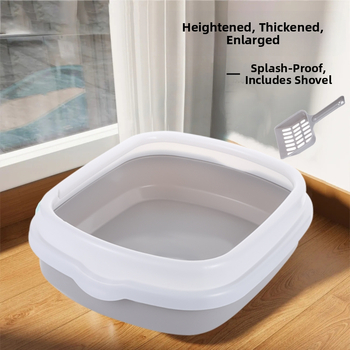 Κουτάλι για άμμο γάτας, ημι-κλειστός σχεδιασμός, αντιδιασπορά, αποσυναρμολογείται και πλένεται, PP