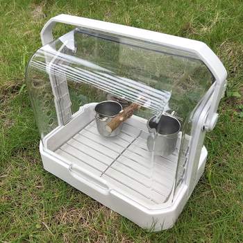 Φορητό κλουβί πτηνών για εξορμήσεις, πλαστικό, μάρκα DIY, για πτηνά