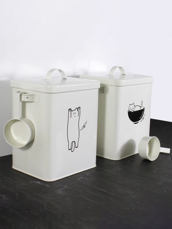 Κάδος αποθήκευσης τροφών κατοικίδιων από γαλβανισμένο μέταλλο, αδιάβροχος, σφραγισμένος, με μεγάλη χωρητικότητα