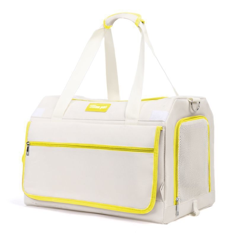 Τσάντα μεταφοράς κατοικίδιων με ρόδες, διόροφο σχέδιο για δύο κατοικίδια, αναπνέουσα, υλικό PP