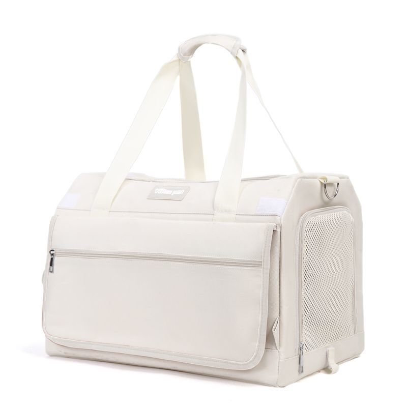 Τσάντα μεταφοράς κατοικίδιων με ρόδες, διόροφο σχέδιο για δύο κατοικίδια, αναπνέουσα, υλικό PP