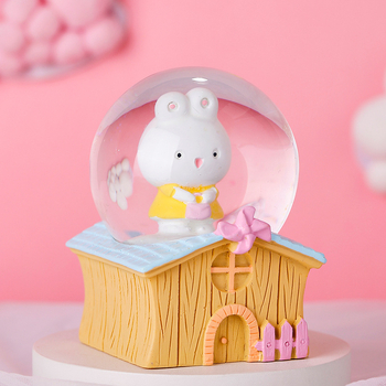 Λαμπερή διακοσμητική σφαίρα από ρητίνη – στυλ κινουμένων σχεδίων, ιδέα δώρου, προσωπικό ενθύμιο