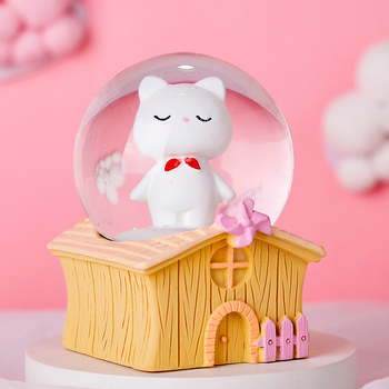 Λαμπερή διακοσμητική σφαίρα από ρητίνη – στυλ κινουμένων σχεδίων, ιδέα δώρου, προσωπικό ενθύμιο