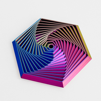 Драконоподобен орнамент за облекчаване на стреса, PLA материал, леене, стил модерно изкуство.