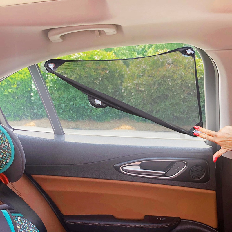 Pritaikytas automobilio lango saulės skydelis tinklas - poliesteris, skaidrus, kabinamas, universalus naudojimui