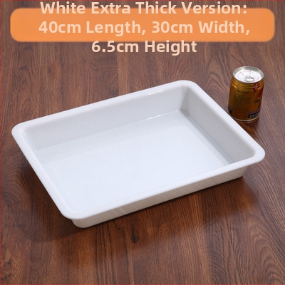 Stačiakampė plastikinė lėkštė mėsai ir delikatesams, kinų stilius