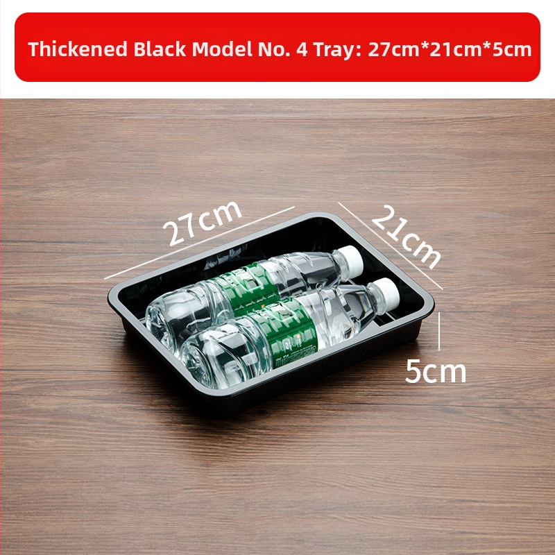 Stačiakampė plastikinė lėkštė mėsai ir delikatesams, kinų stilius