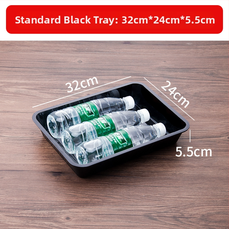 Stačiakampė plastikinė lėkštė mėsai ir delikatesams, kinų stilius