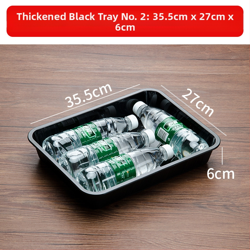 Stačiakampė plastikinė lėkštė mėsai ir delikatesams, kinų stilius