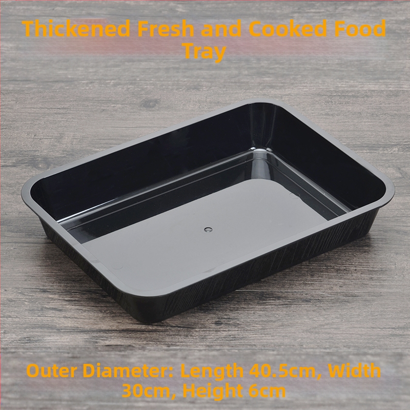 Stačiakampė plastikinė lėkštė mėsai ir delikatesams, kinų stilius