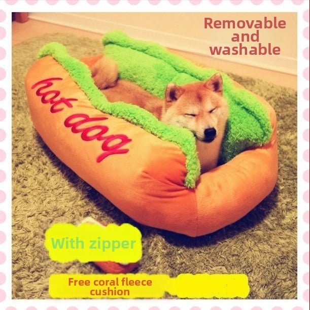 Velúr kutya fészek, levehető, mosógépben mosható huzattal