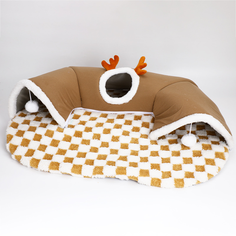 Xinerchang Κατοικία Γάτας με Τούνελ — Shu Velvet, Κατοικία Γάτας, Καταφύγιο για Κατοικίδια, Τούνελ Παιχνιδιού Κρυφτού