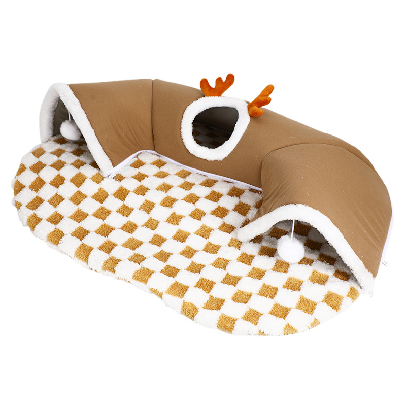 Xinerchang Κατοικία Γάτας με Τούνελ — Shu Velvet, Κατοικία Γάτας, Καταφύγιο για Κατοικίδια, Τούνελ Παιχνιδιού Κρυφτού