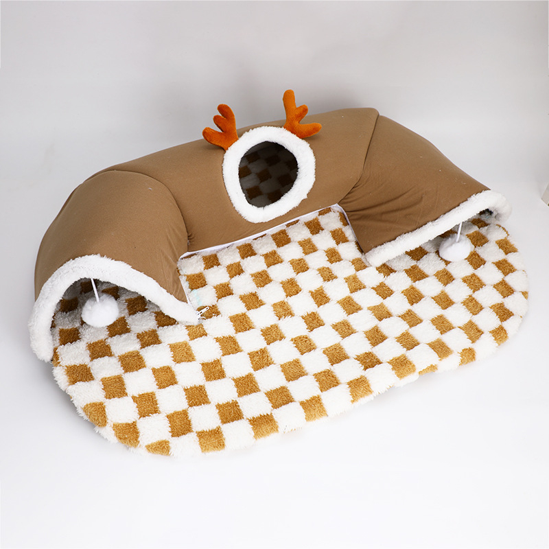 Xinerchang Κατοικία Γάτας με Τούνελ — Shu Velvet, Κατοικία Γάτας, Καταφύγιο για Κατοικίδια, Τούνελ Παιχνιδιού Κρυφτού