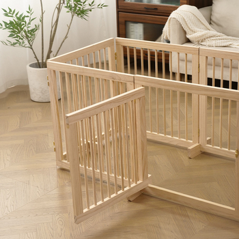 Ξύλινο φράγμα για κατοικίδια, επεκτειόμενο, χωρίς τρύπες, εσωτερικό φράγμα σκύλου, πτυσσόμενο διαχωριστικό μπαλκονιού (Υλικό: Ξύλο; Μάρκα: Άλλο; Δεν εισάγεται)