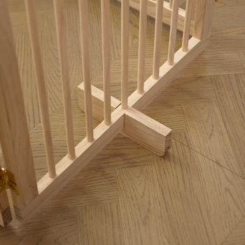 Ξύλινο φράγμα για κατοικίδια, επεκτειόμενο, χωρίς τρύπες, εσωτερικό φράγμα σκύλου, πτυσσόμενο διαχωριστικό μπαλκονιού (Υλικό: Ξύλο; Μάρκα: Άλλο; Δεν εισάγεται)