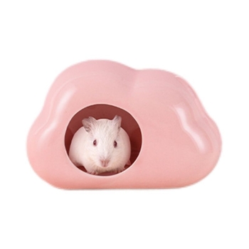 Κεραμική φωλιά για χάμστερ σε σχήμα συννεφιού – ψύξη, διάχυση θερμότητας και καταφύγιο