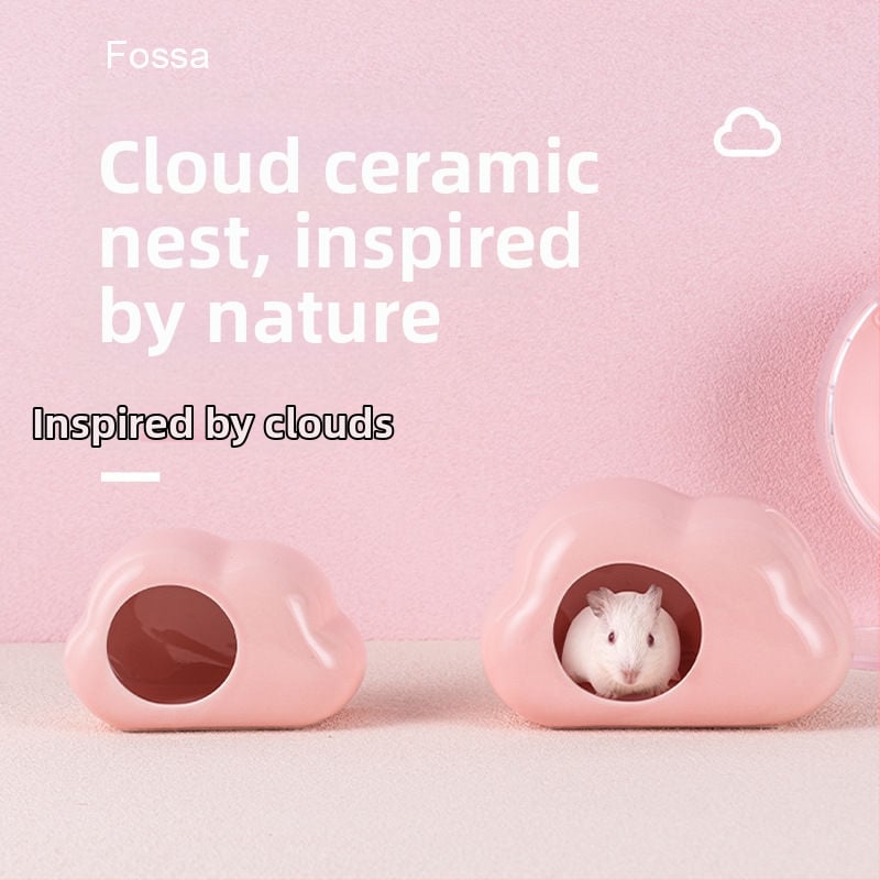 Keramikā ligzda hamsteram mākoņa formā – dzesēšana un karstuma novadīšana