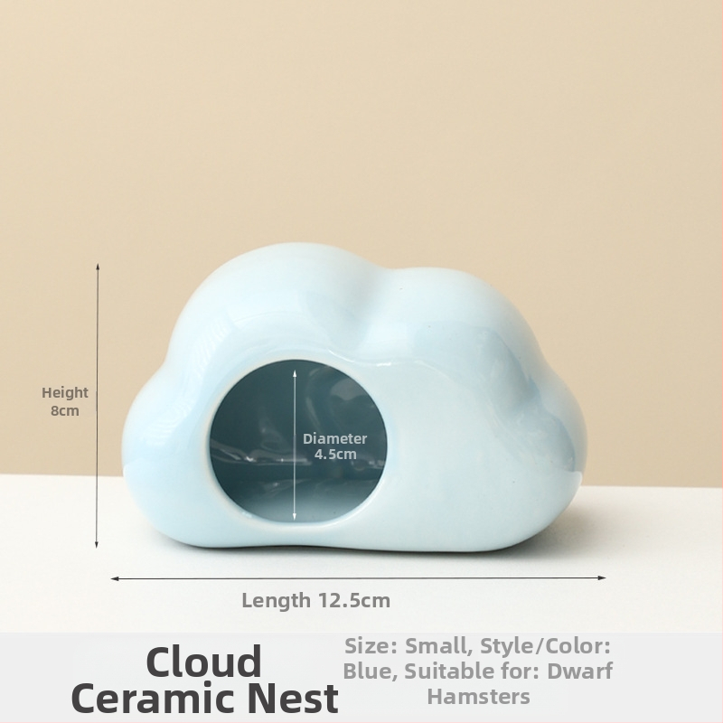 Keramikā ligzda hamsteram mākoņa formā – dzesēšana un karstuma novadīšana