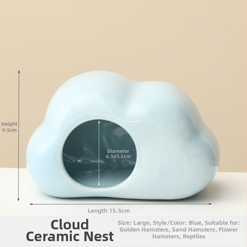 Keramikā ligzda hamsteram mākoņa formā – dzesēšana un karstuma novadīšana