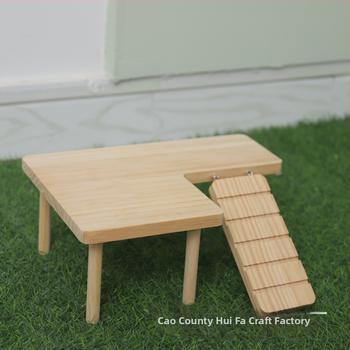 Koka divstāvu kāpšanas platforma hamsteriem un citiem maziem mājdzīvniekiem • Materiāls: koks • Zīmols: Huifa • Kategorija: Mājdzīvnieku piederumi