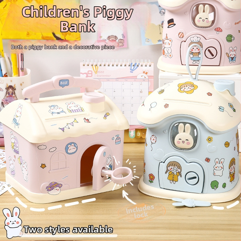 Meow Ear Animacinė Plastikinė Vaikų Taupyklė – Animacinių filmų Stilius, Blisterinė Pakuotė