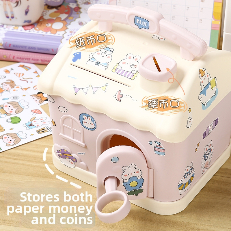 Meow Ear Карикатурна пластмасова детска касичка – блистерна опаковка