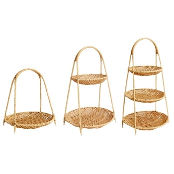 Plastikinis daugiaaukštis užkandžių ir vaisių krepšys – FG prekės ženklas, kategorija Laimingas krepšys, vestuvėms (Medžiaga: plastikas; Prekės ženklas: FG; Kategorija: Laimingas krepšys; Naudojimo atvejis: Vestuvės)