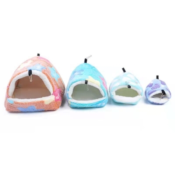 Χάμστερ: Κρεμαστό φωλίδιο με διπλό θάλαμο, βαμβακερή αιώρα, ζεστό και ανθεκτικό στο κρύο.