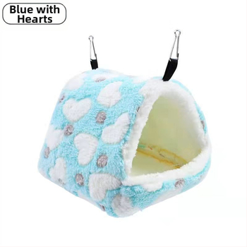 Χάμστερ: Κρεμαστό φωλίδιο με διπλό θάλαμο, βαμβακερή αιώρα, ζεστό και ανθεκτικό στο κρύο.