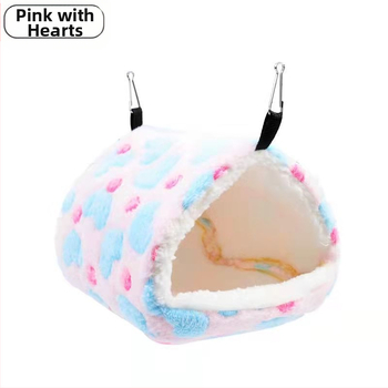 Χάμστερ: Κρεμαστό φωλίδιο με διπλό θάλαμο, βαμβακερή αιώρα, ζεστό και ανθεκτικό στο κρύο.